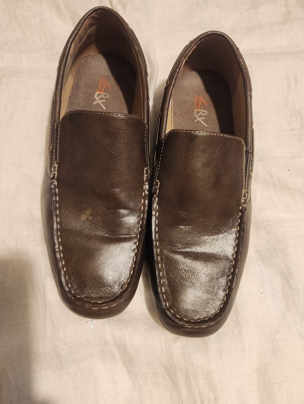 GBX Men’s Dark Brown Slip-On Moccasin Loafers sz 11 M